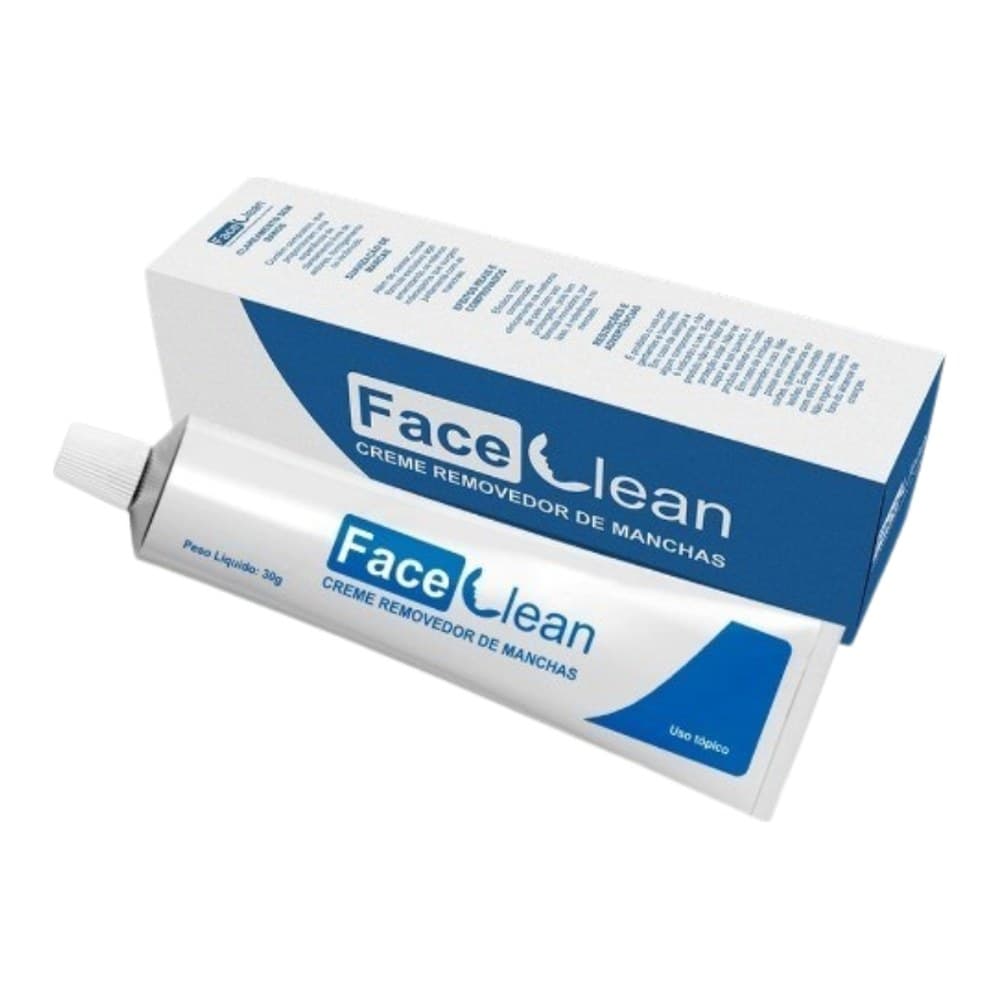 Face Clean, creme removedor de manchas, tubo de 30g